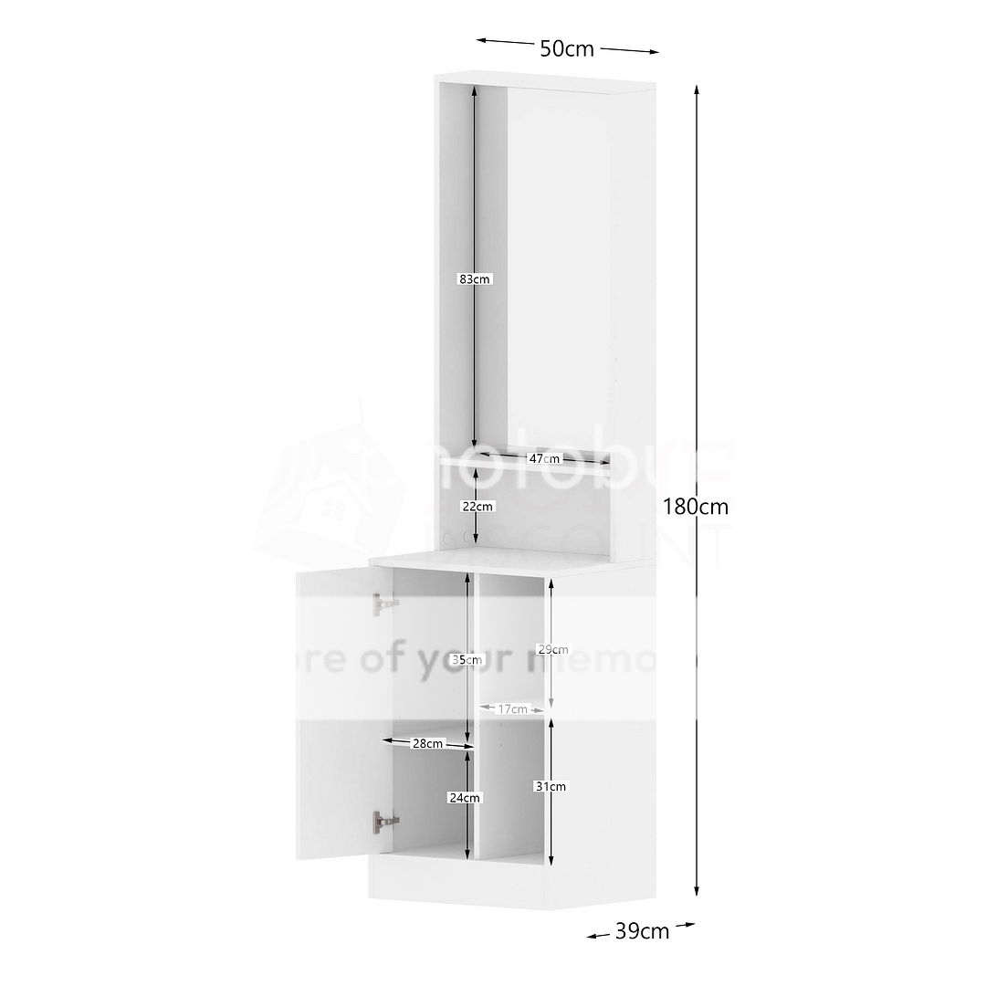 Sophia Dressing Table Mirror Bedroom Makeup Vanity Tall Standing